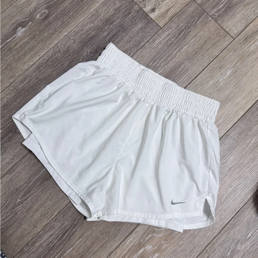 Nike Women's  White Athletic Shorts